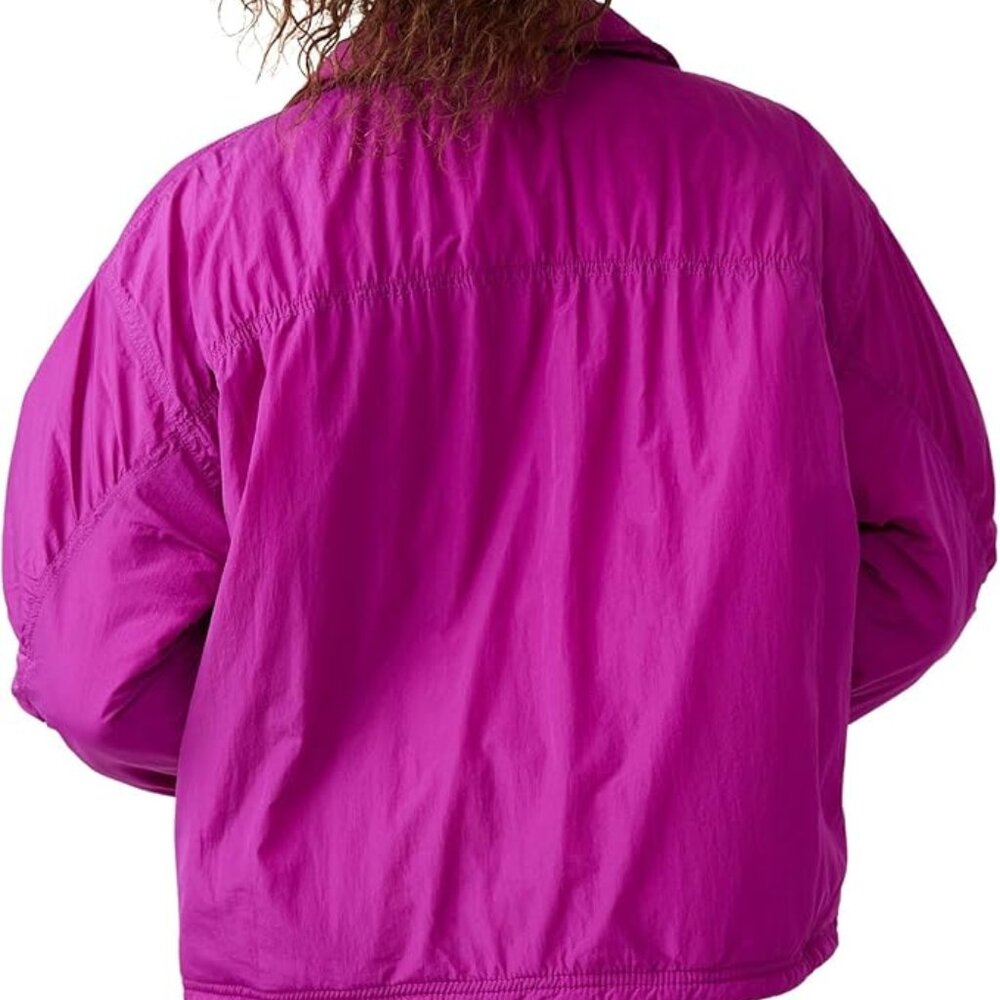 NWT Free People 🩷 Off The Bleachers Coaches Jacket - Picture 3 of 8